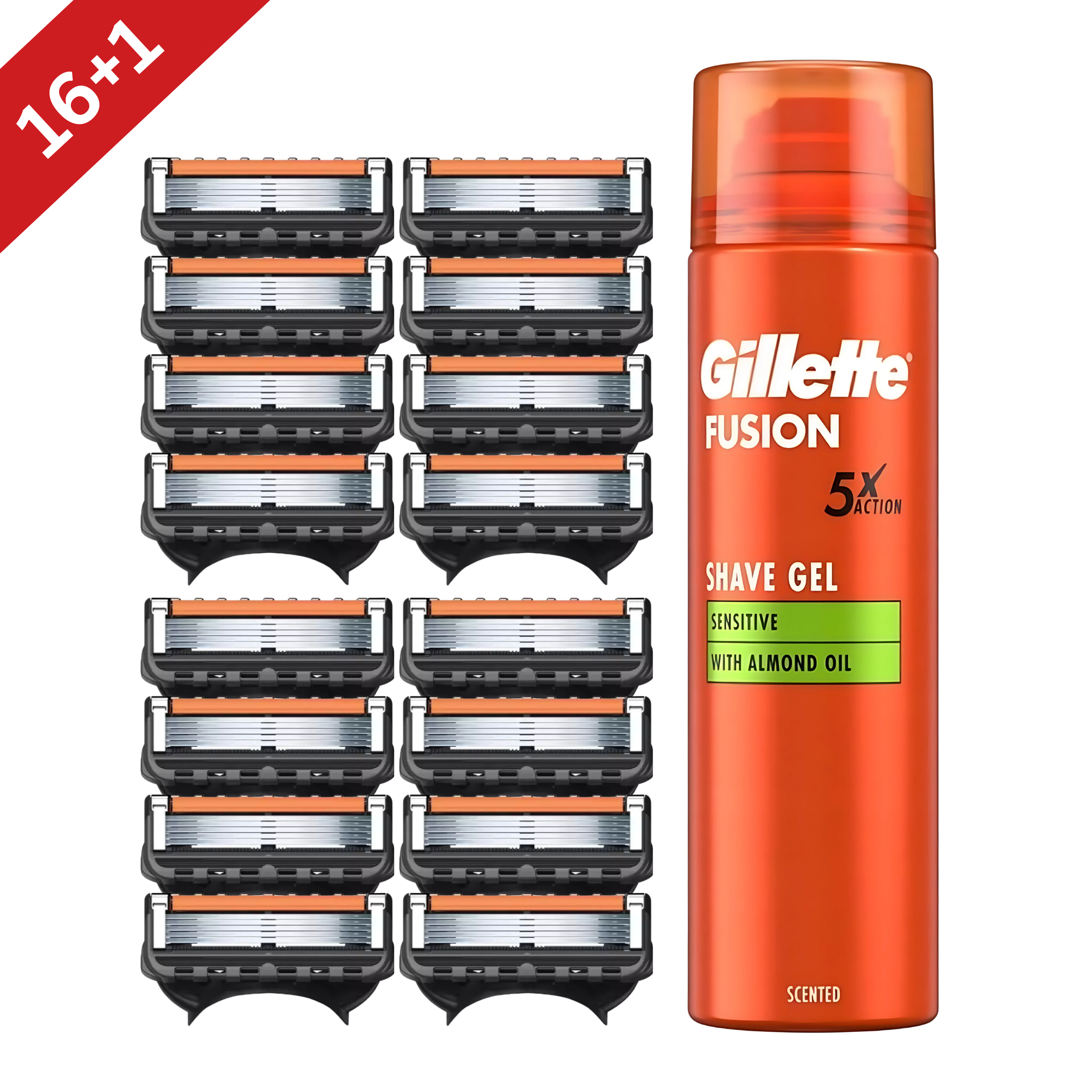 Rasierklingen Fusion 5 Proglide + Rasierschaum 200ml