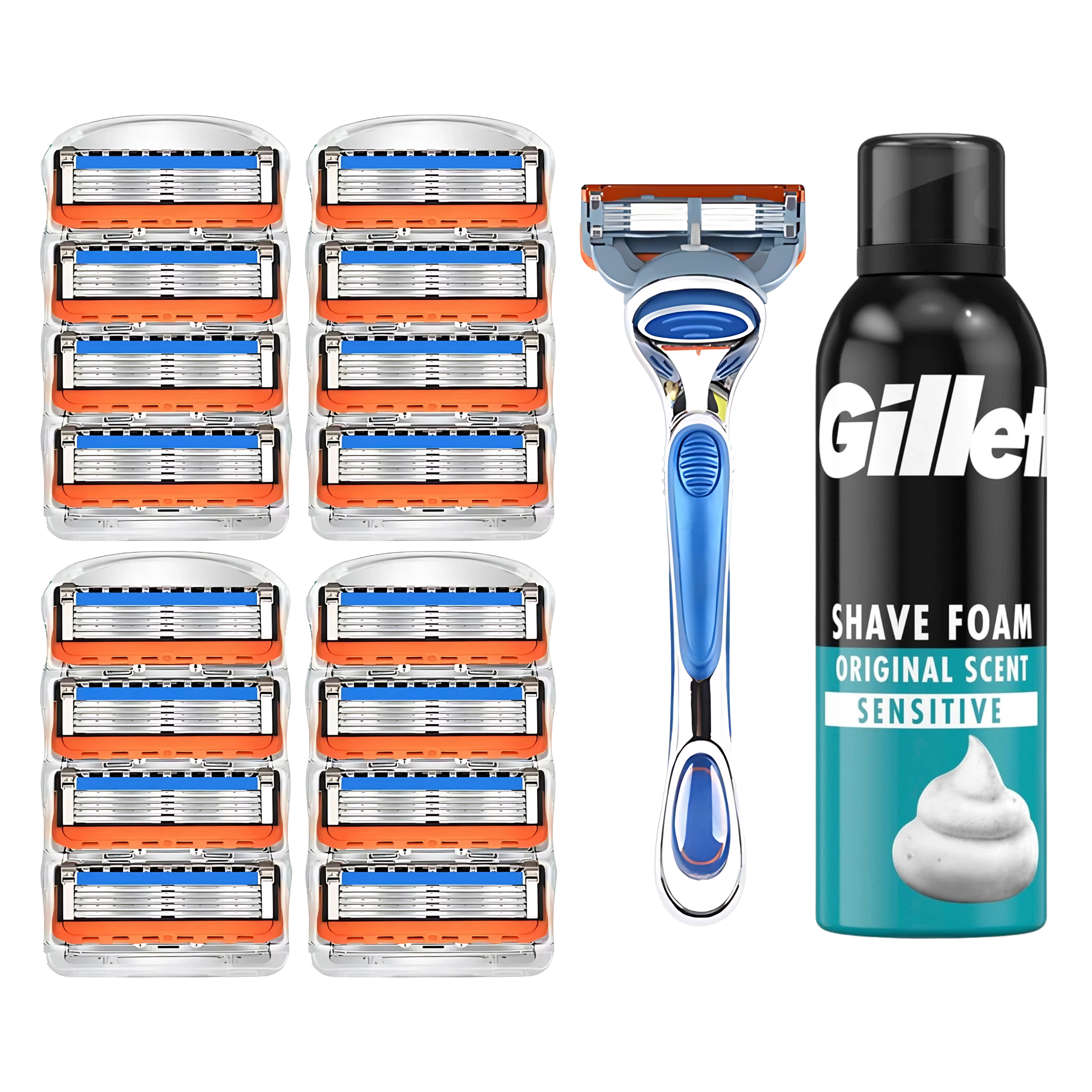 RASIERKLINGEN FÜR GILLETTE FUSION 5 PROGLIDE EDELSTAHL-KLINGEN ERSATZ RASIERER