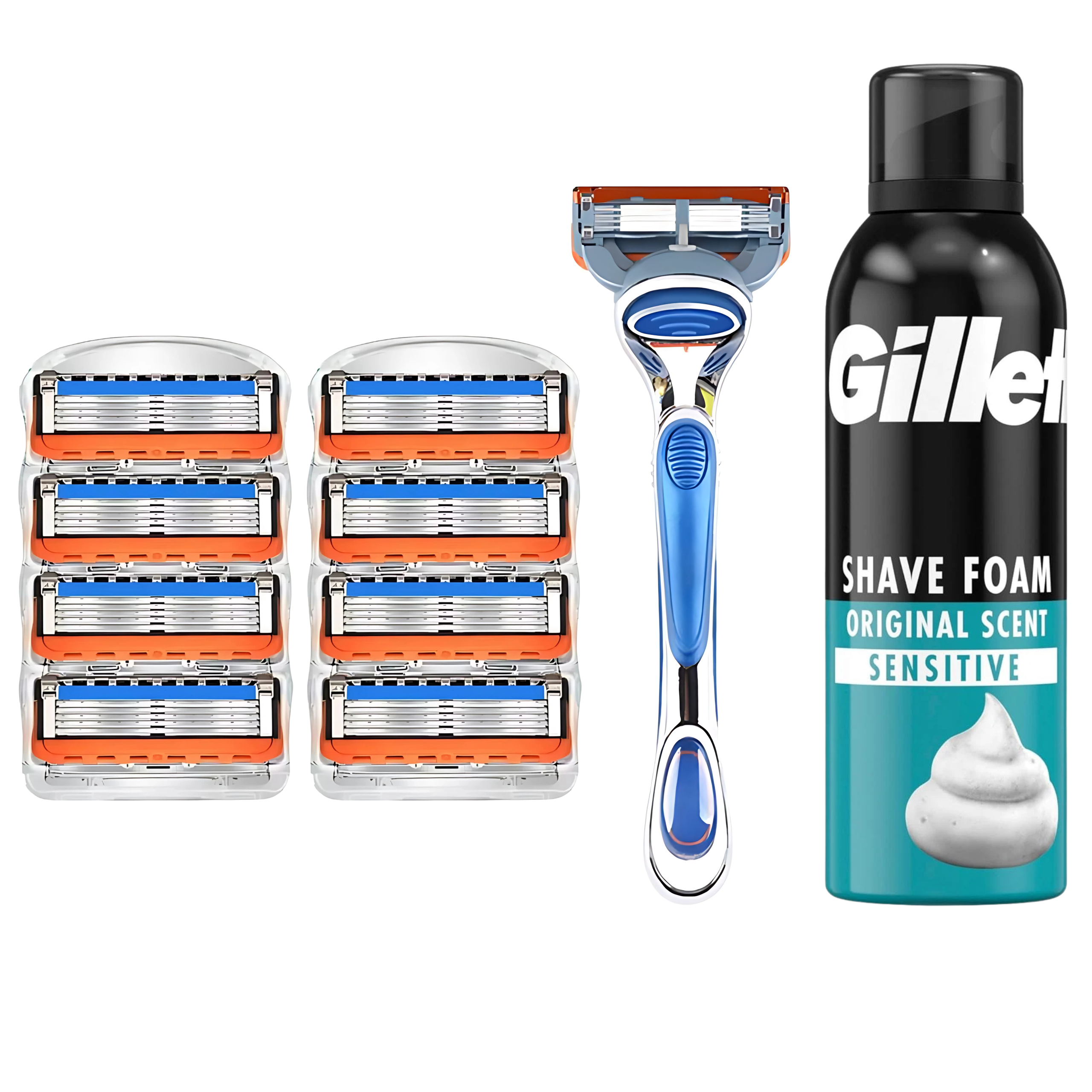 RASIERKLINGEN FÜR GILLETTE FUSION 5 PROGLIDE EDELSTAHL-KLINGEN ERSATZ RASIERER
