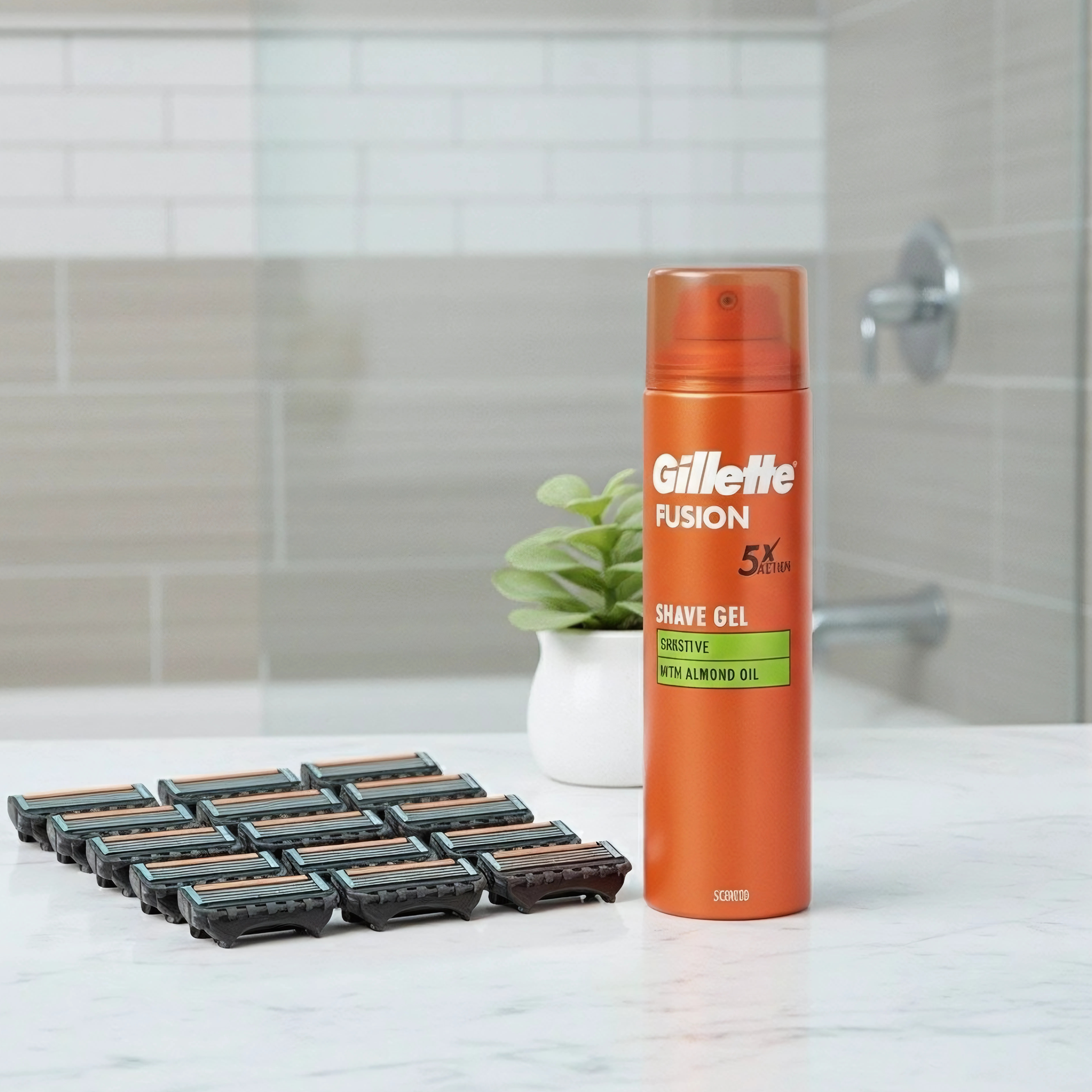 Rasierklingen Fusion 5 Proglide + Rasierschaum 200ml