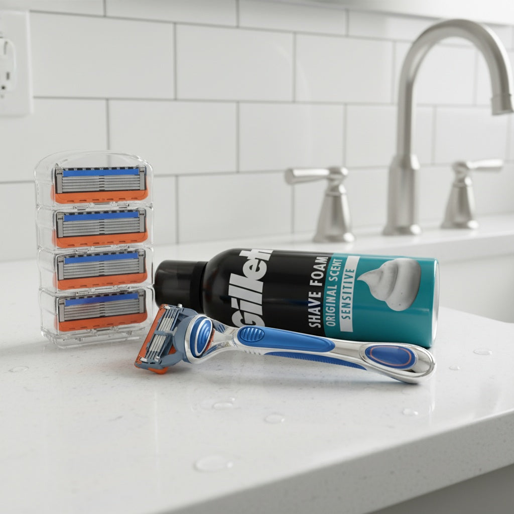 RASIERKLINGEN FÜR GILLETTE FUSION 5 PROGLIDE EDELSTAHL-KLINGEN ERSATZ RASIERER