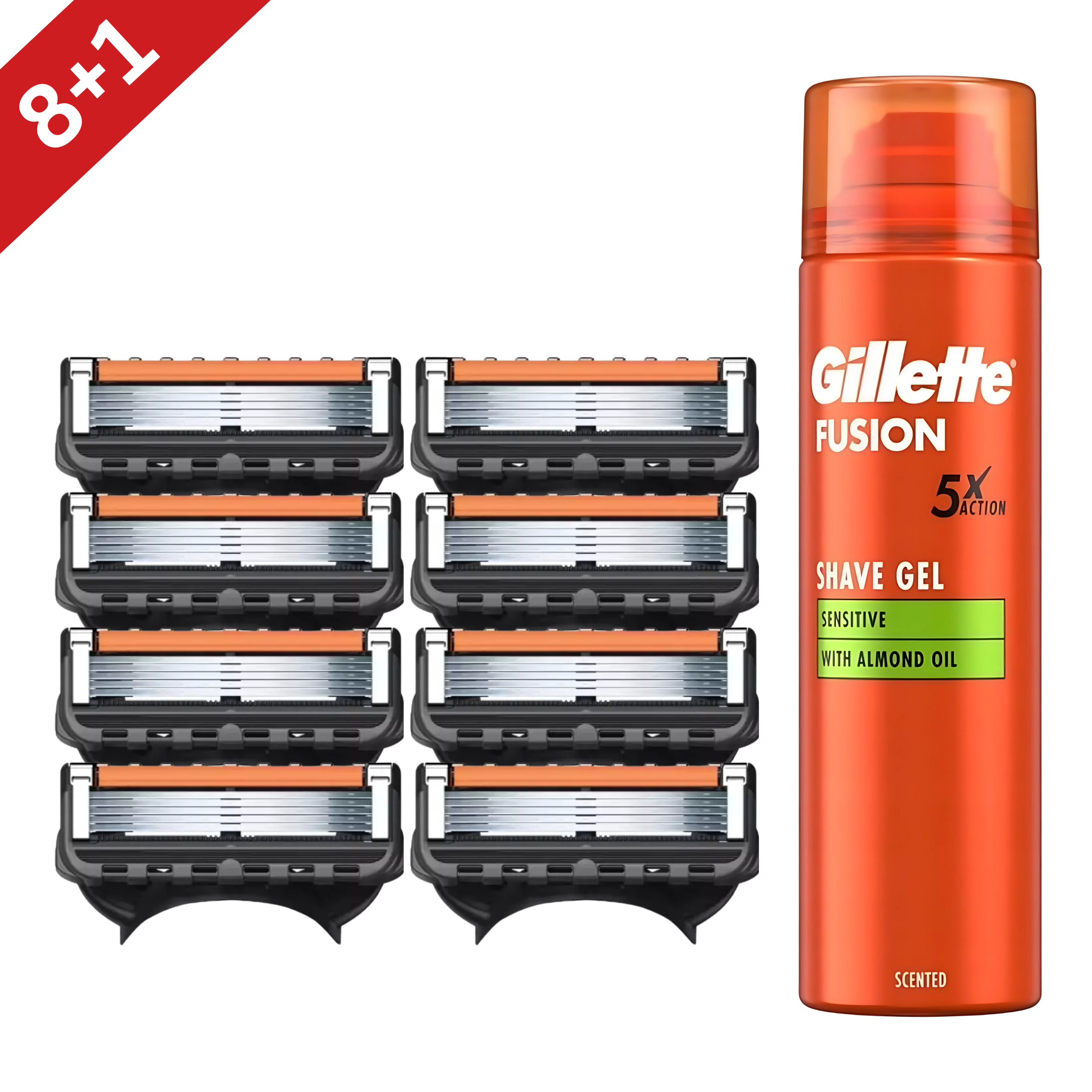 Rasierklingen Fusion 5 Proglide + Rasierschaum 200ml