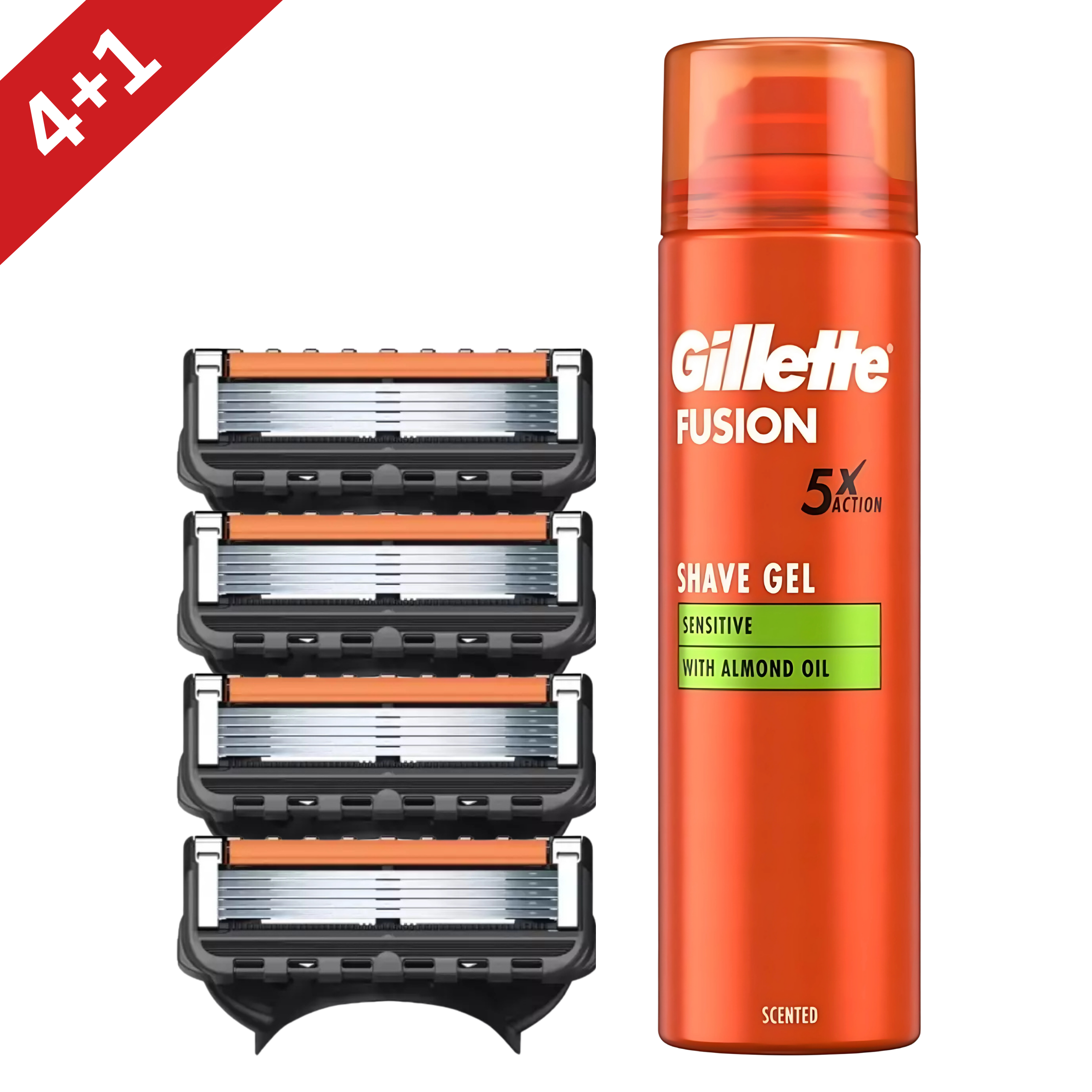 Rasierklingen Fusion 5 Proglide + Rasierschaum 200ml