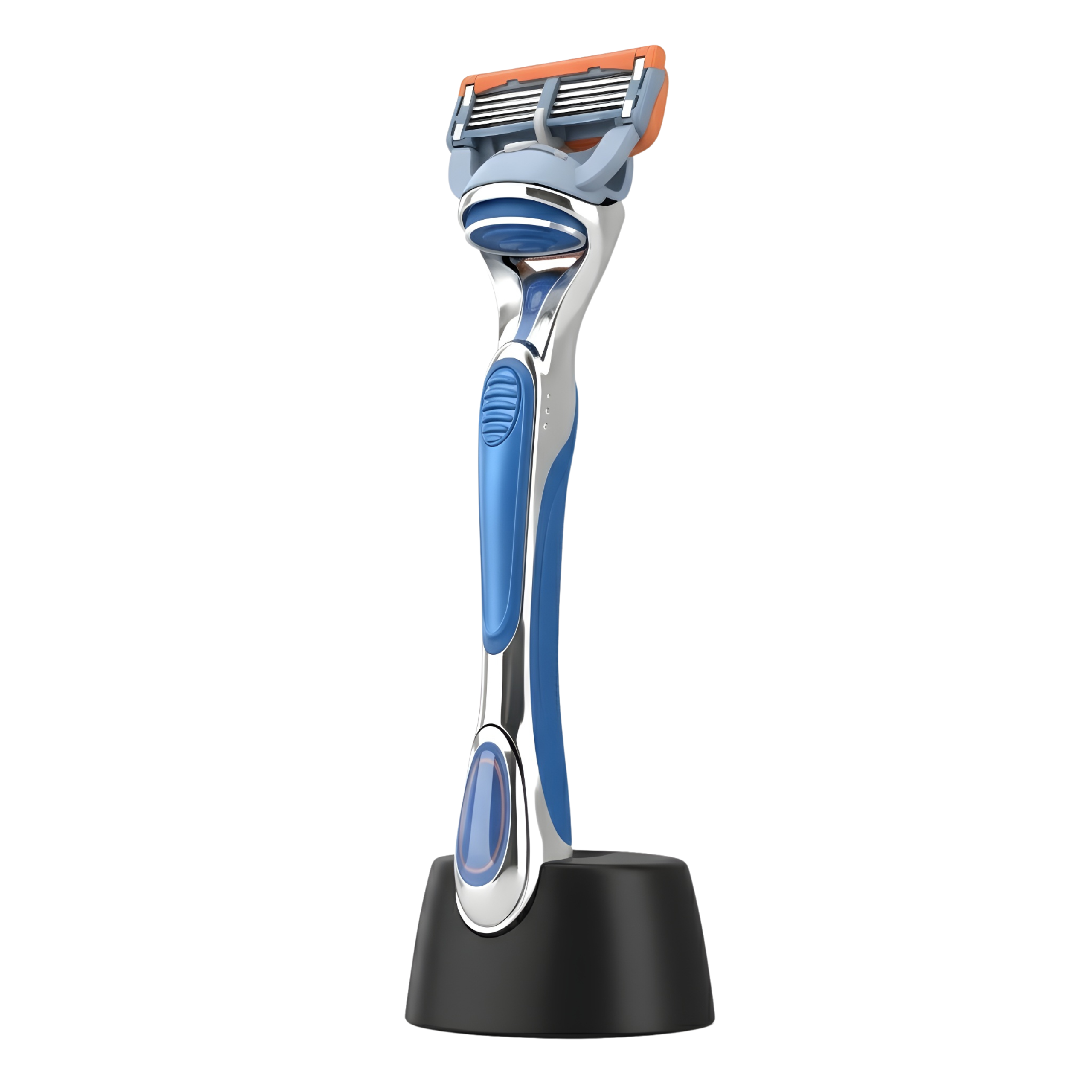RASIERKLINGEN FÜR GILLETTE FUSION 5&nbsp; ERSATZ KLINGEN + GRIFF + SCHAUM SET + STÄNDER