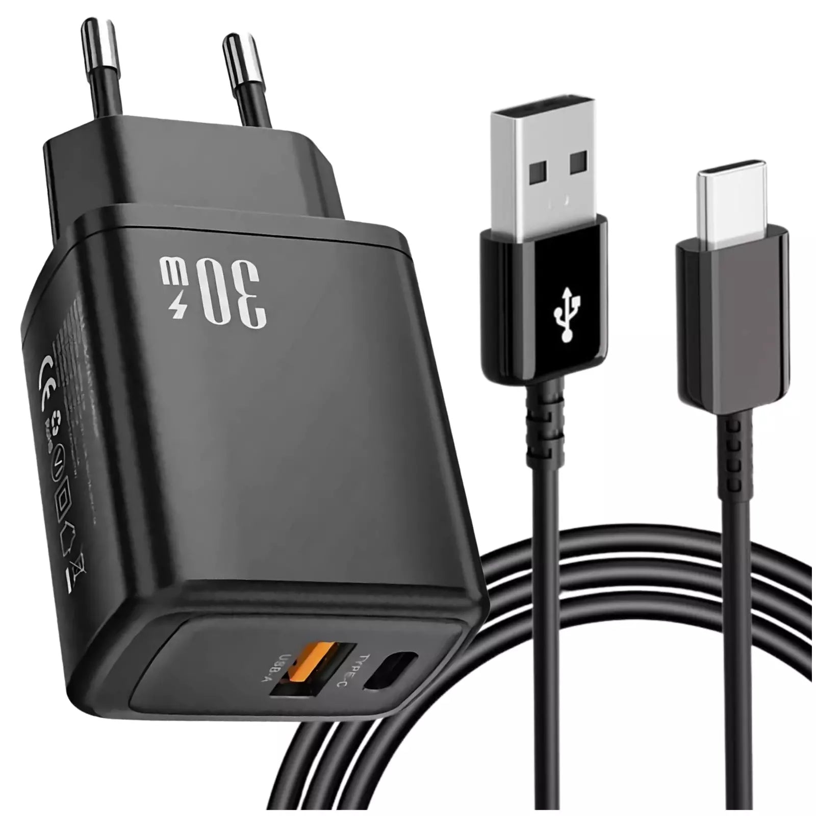 30W Ladegerät 60W Schnellladekabel für iPhone 15/Plus/Pro/Pro Max USB C Adapter