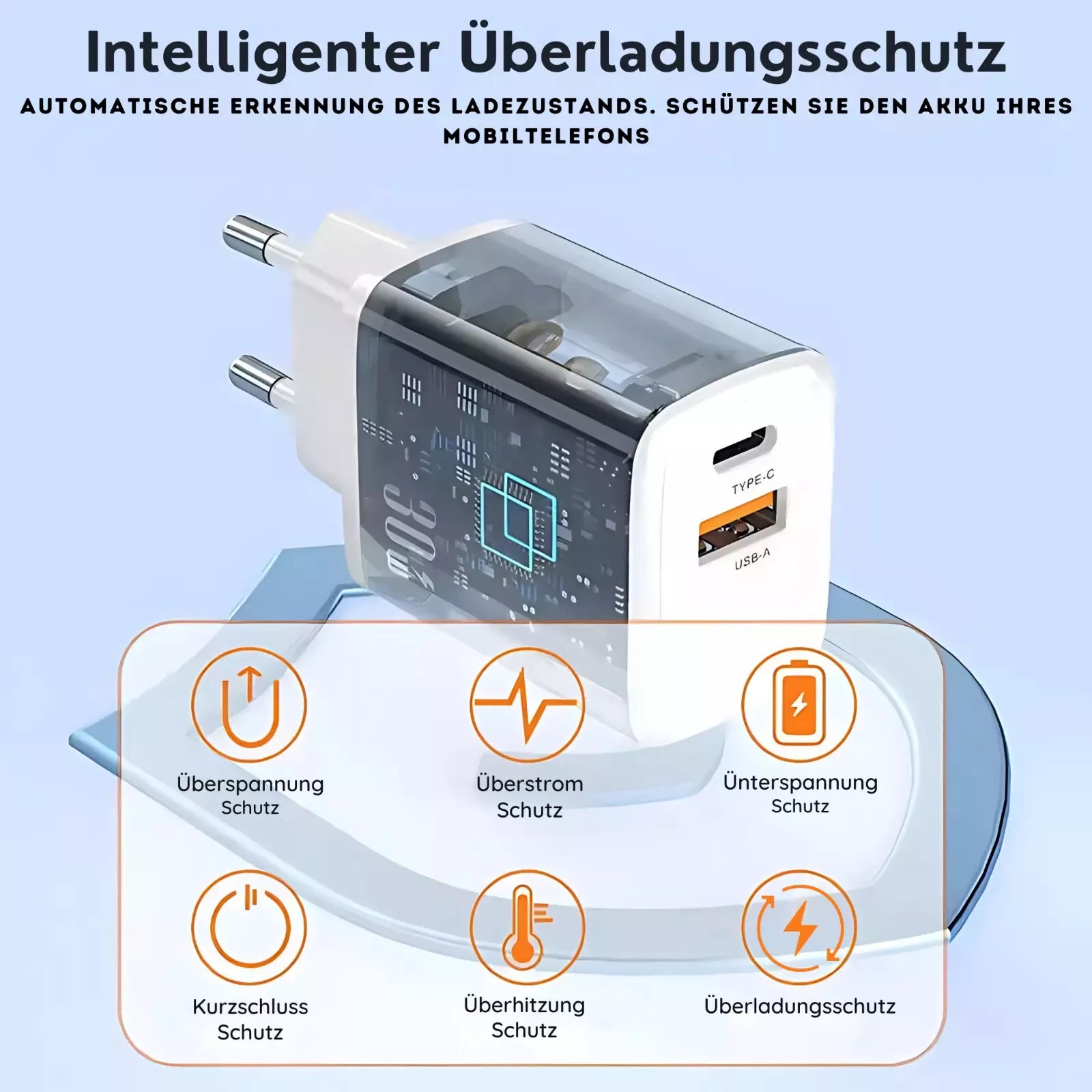 30W Ladegerät 60W Schnellladekabel für iPhone 15/Plus/Pro/Pro Max USB C Adapter